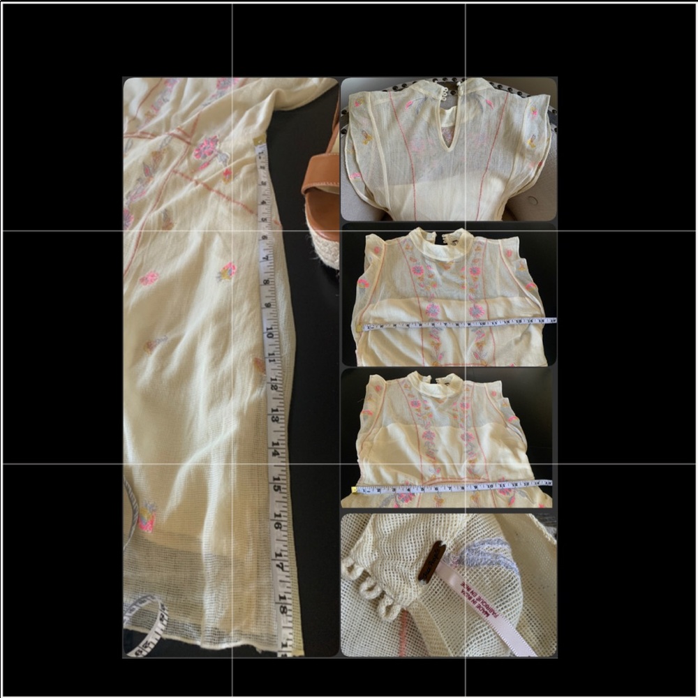 Free People Casual Dures Cream Riviera. - Picture 9 of 12